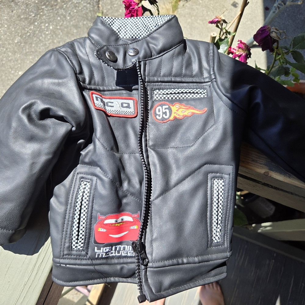 Lightening McQueen faux leather jacket